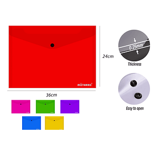 Carpeta Rojo Cboton 3624Cm Oficio