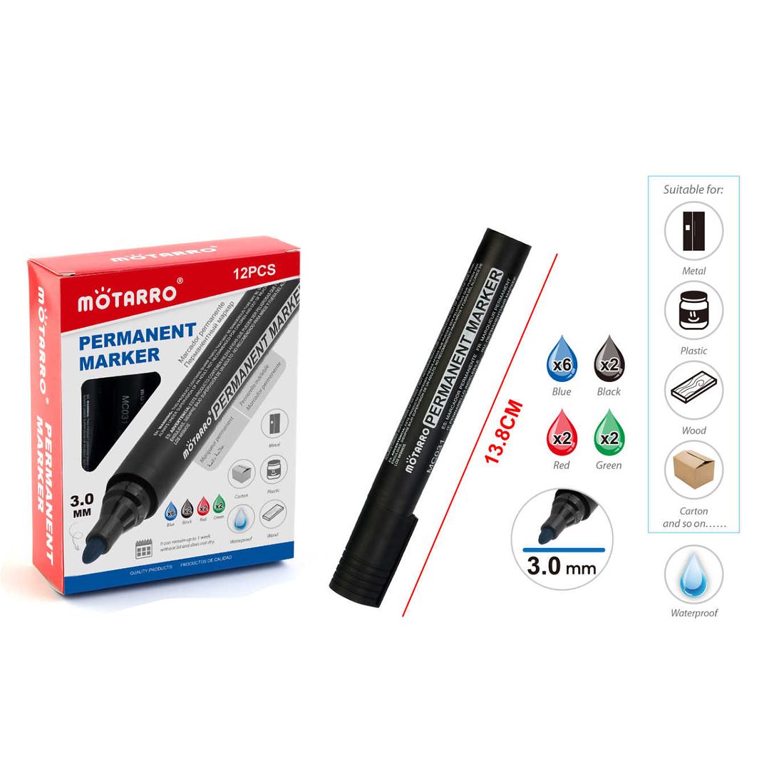 Plumones en caja multicolor 12PCS 1