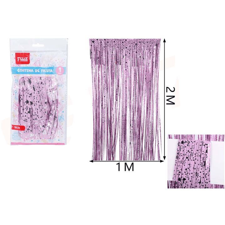 Cortina Estrella Morado 1*2M 1