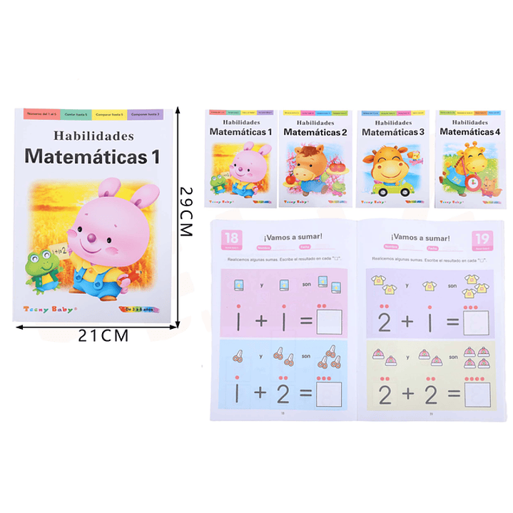 Libro de Aprendizaje Infantiles Matemáticas 1 1