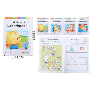 Libro de Aprendizaje Infantiles Laberintos 1
