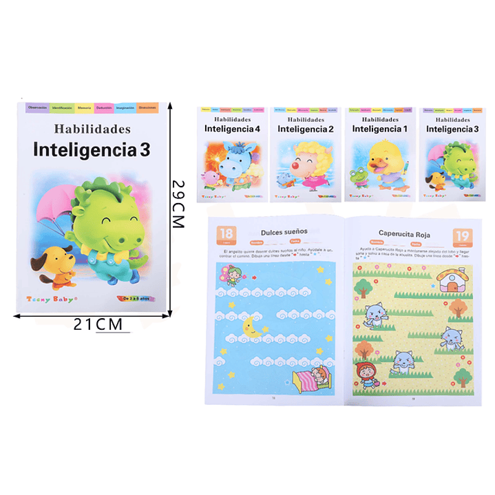 Libro de Aprendizaje Infantiles Inteligencia 3 1