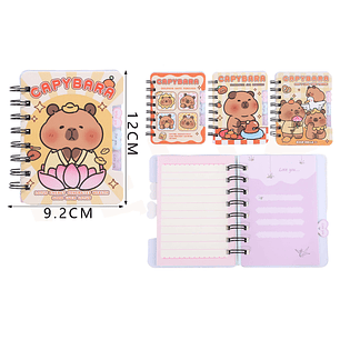 Libreta Capibara 9.2x12cm