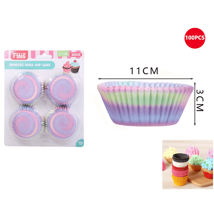 Envases para Cupcake espiral 11*3cm 100pcs 1