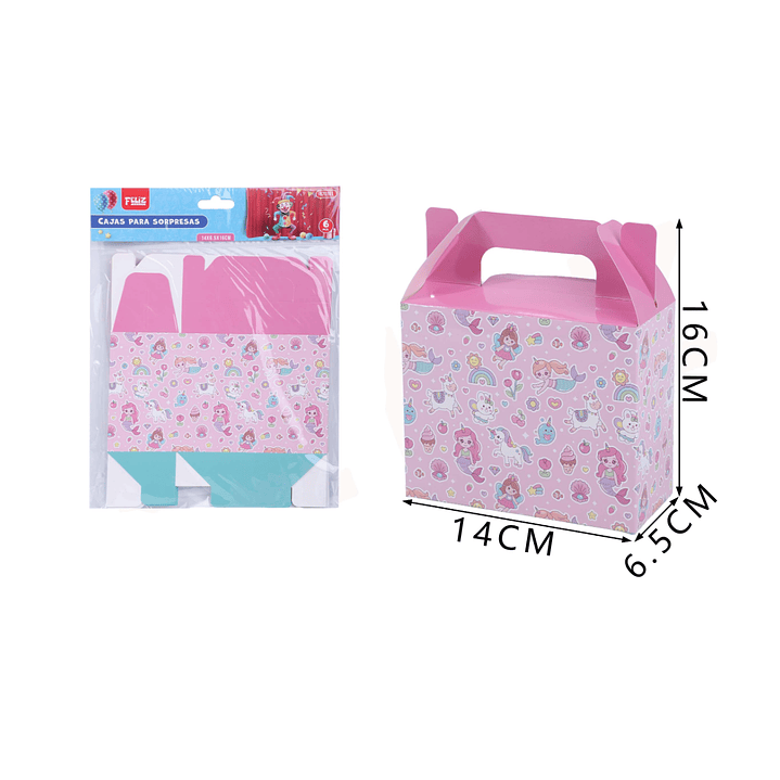 Caja de Sorpresas Sirena 16cm 6pcs 1