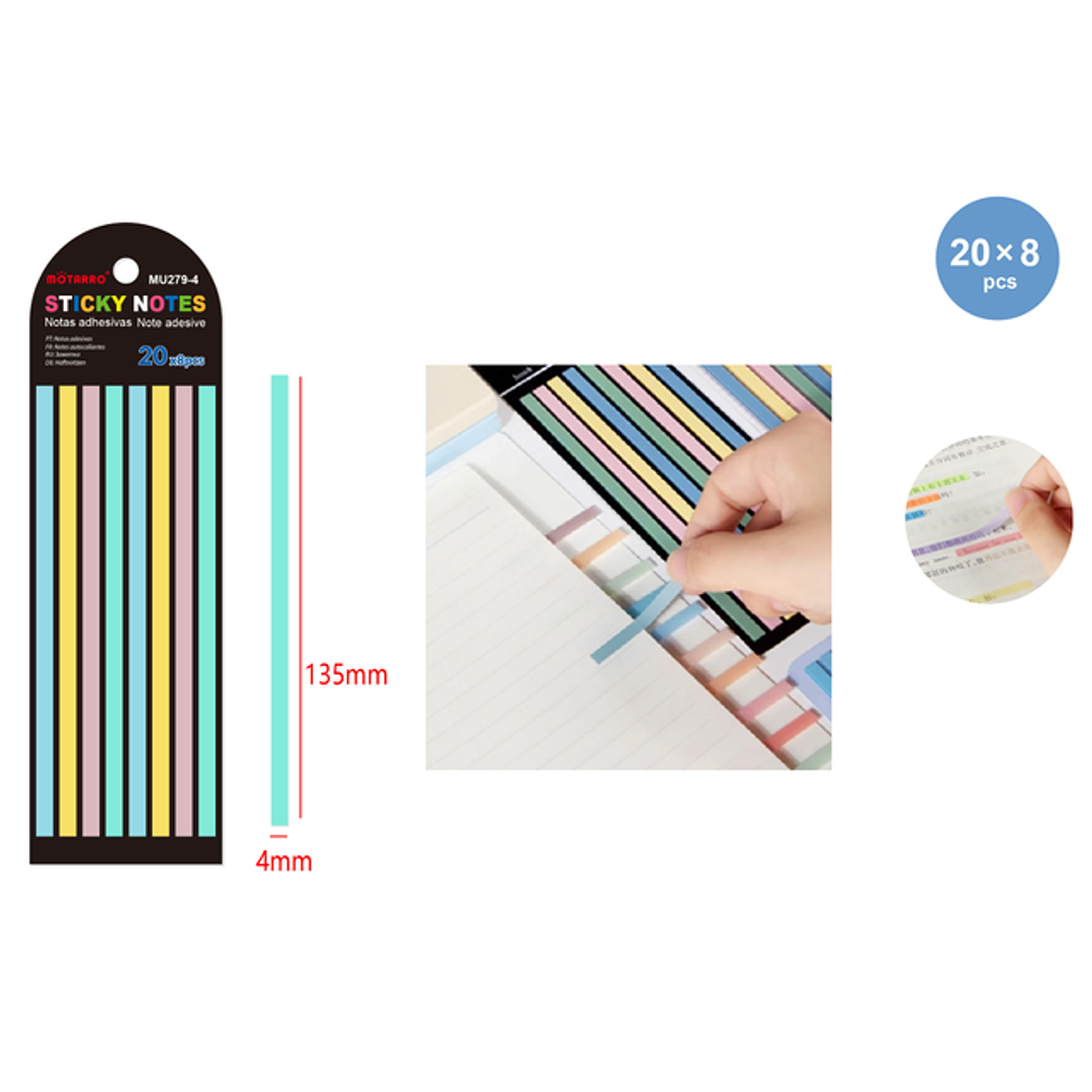 Separadores Adhesivos Agrisados Pet 820Pcs 1