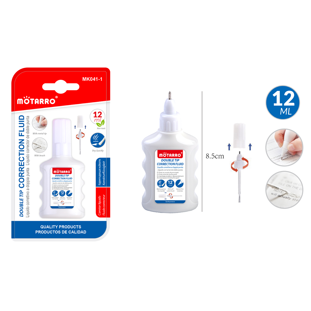 Corrector Liquido Doble Uso 12Ml 1