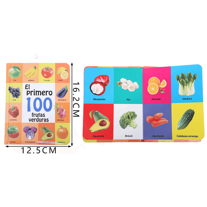 Libro de Tarjeta 100Frutas Verduras 1