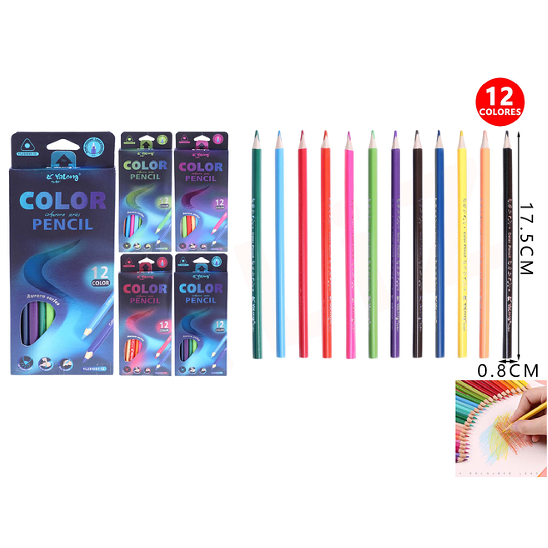 Lápices de colores Yalong 17.5cm 12pcs 1