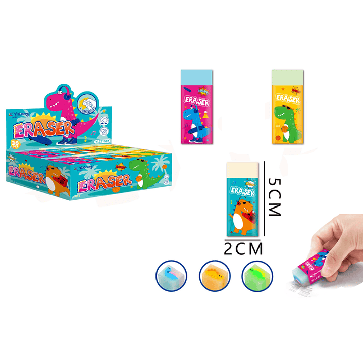 Goma de Borrar Dinosaurio 36pcs 1