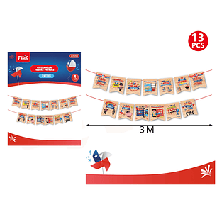 Guirnalda Fiesta Patrias frases