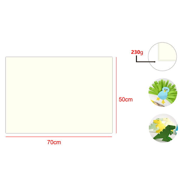 Cartulina Beige 25pcs 50x70cm 1