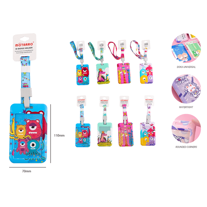 Portacredencial Con Lanyard Disenos 70110Mm 1