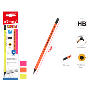 Lápiz Grafito HB 12pcs