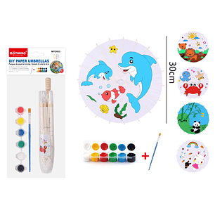Set para Pintar paragua de Papel