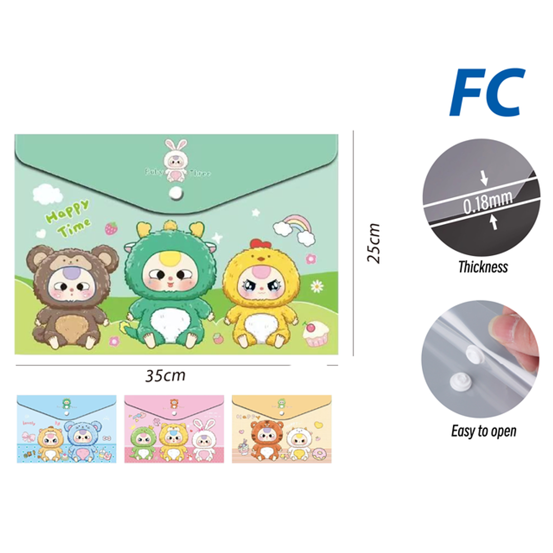 Carpeta c/ botón Ositos FC 1