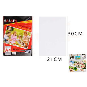 Papel Fotográfico 30*21Cm 20pcs A4 