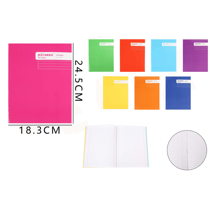 Cuaderno College Composición 24.5*18.3cm 80Hojas 1