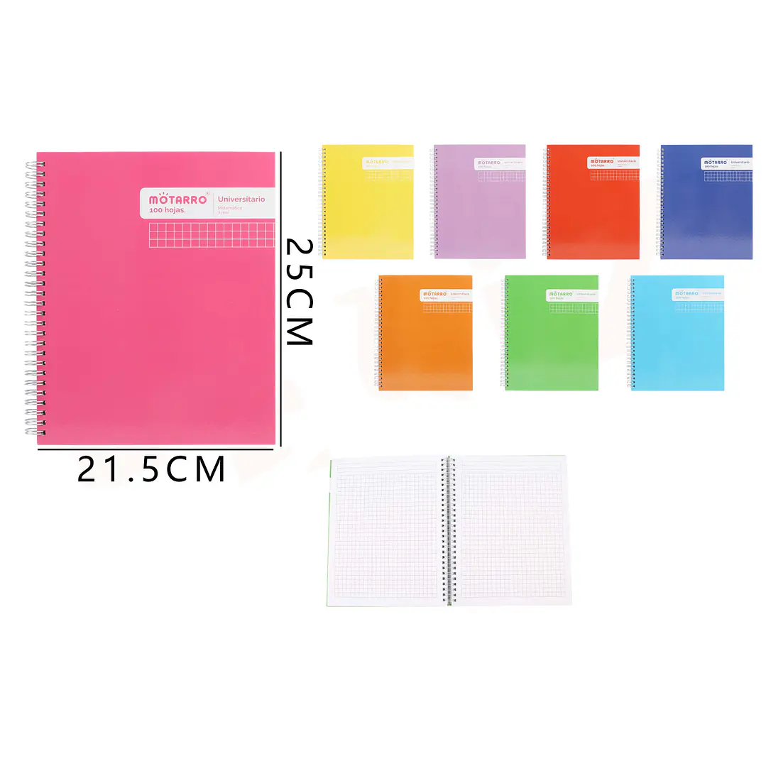 Cuaderno College Matemática 7mm 25x21.5cm 100Hojas 1