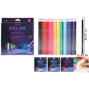 Lápices de colores Yalong 17.5cm 24pcs