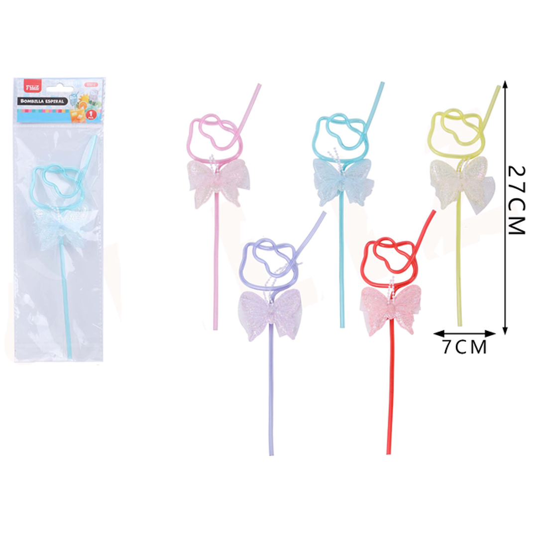 Bombilla Espiral Gato 27cm 1