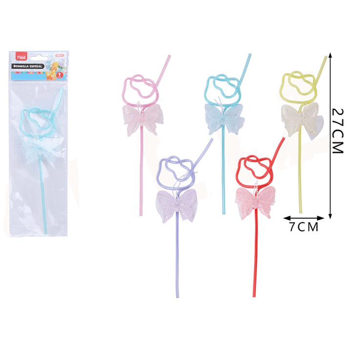 Bombilla Espiral Gato 27cm 1