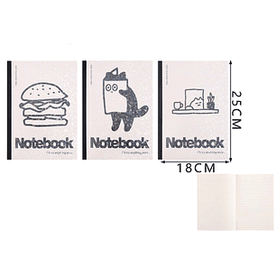 Libreta Food 40Hojas 1825Cm B5 176X25Cm