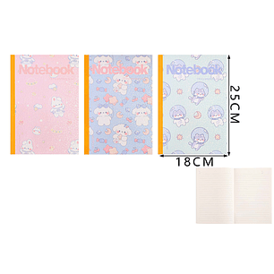 Libreta Conejitos 40Hojas B5 176X25Cm