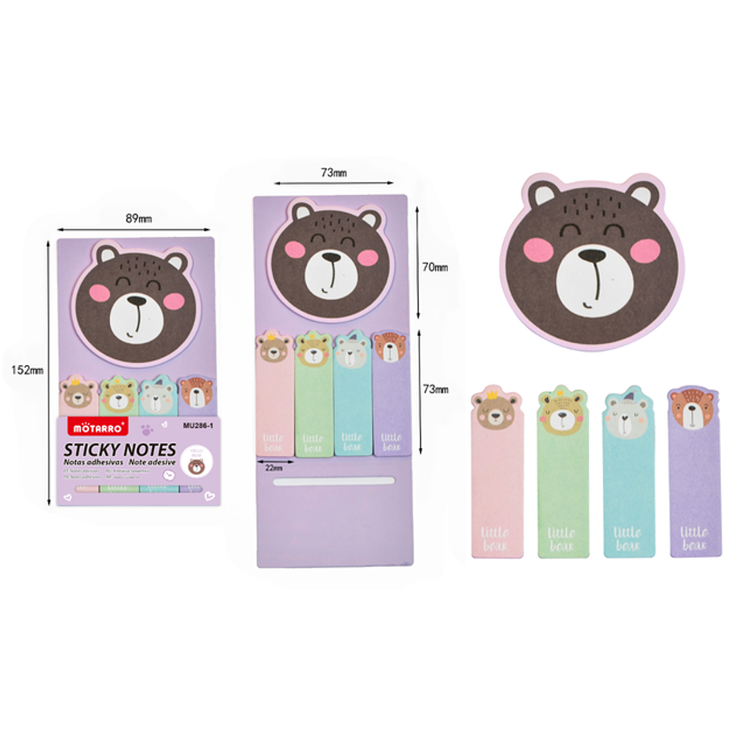Notas Adhesivas Osito 5pcs 1