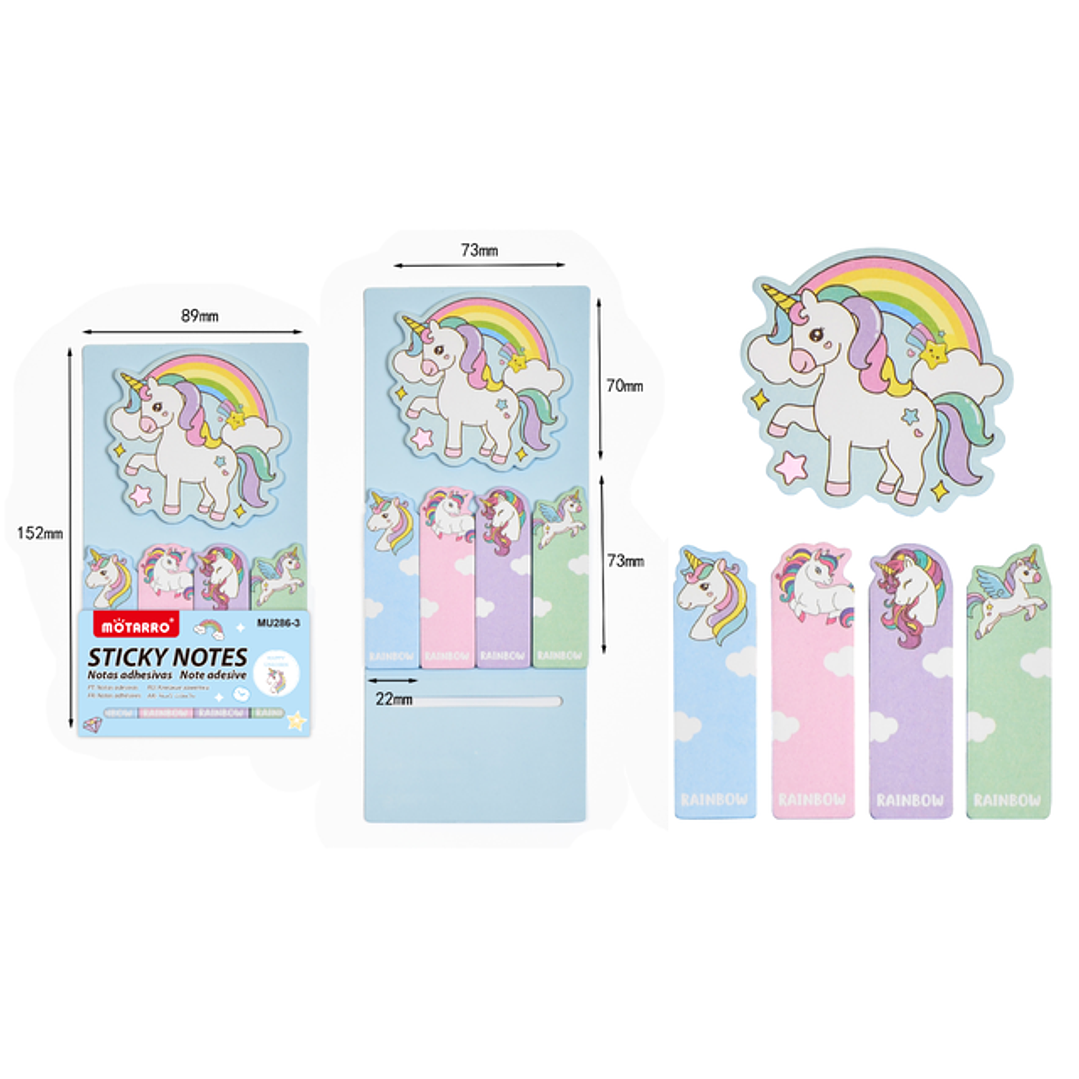 Notas Adhesivas Unicornio 5pcs 1