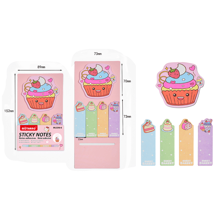Notas Adhesivas Pasteles 5pcs 1