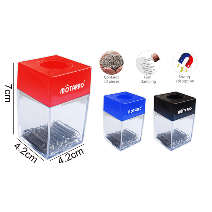 Clips de Papel en balde magnético 50pcs 1