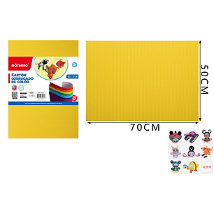 Carton Corrugado Amarillo 5070Cm 20Pcs