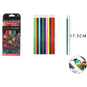 Lápices de Colores Mariposa 17.5cm 12pcs