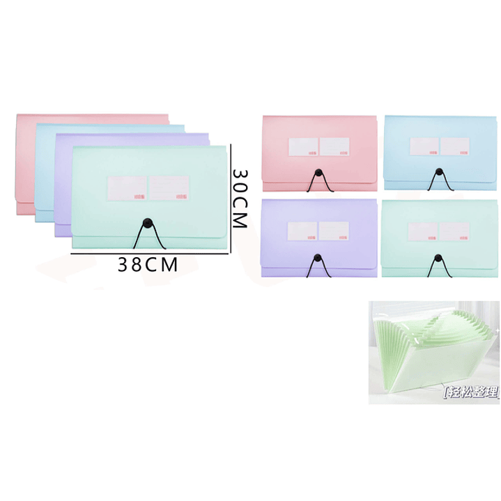 Carpeta Con Fuelle Y Boton Fc 3830Cm 1