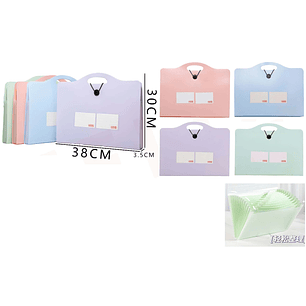 Carpeta Con Fuelle Fc Divisiones 3830Cm