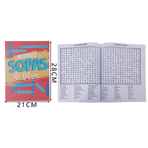 Sopas De Letras Increibles 2128Cm 80Hojas