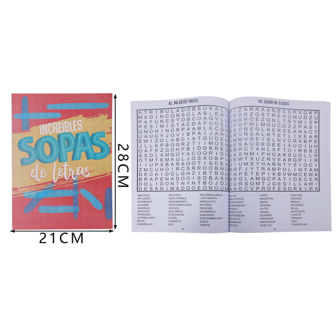 Sopas De Letras Increibles 2128Cm 80Hojas 1