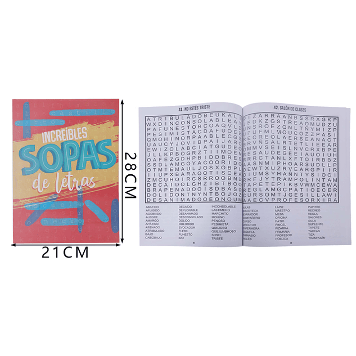 Sopas De Letras Increibles 2128Cm 80Hojas 1
