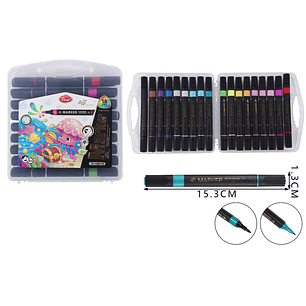 Plumones de Colores Loro 15.3cm 18pcs