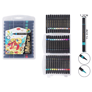 Marcadores De Colores Tortuga 153Cm 36Pcs