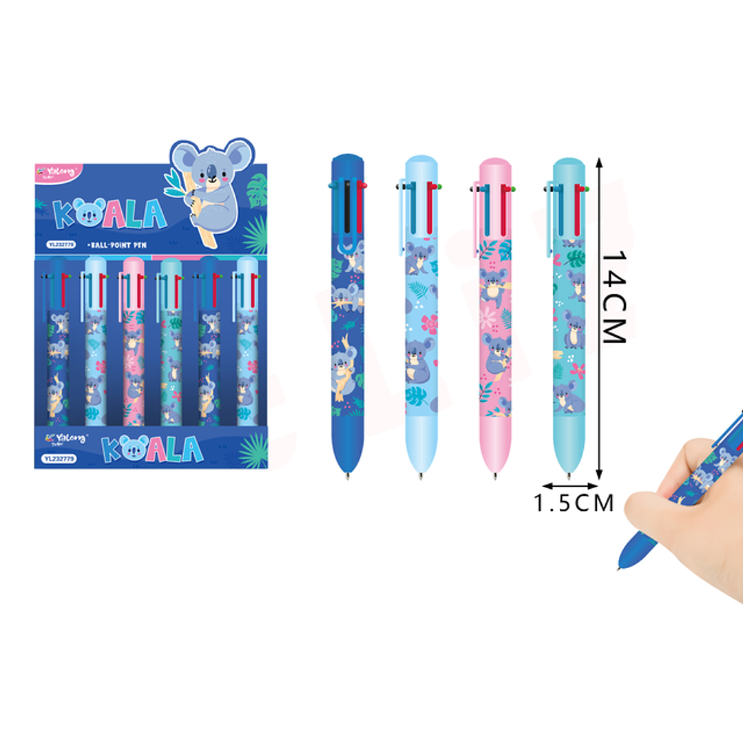 Boligrafo 6 Colores Koala 1