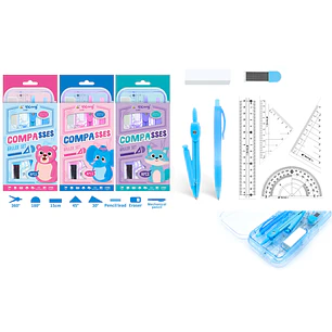 Set de Compas+Reglas 8pcs
