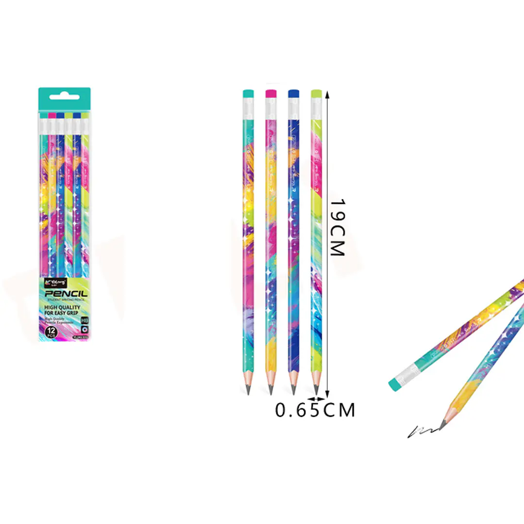Lápices Grafito HB universo 12pcs 1
