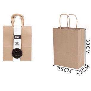 Bolsas de Papel Kraft 26*33*12cm