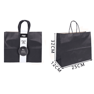 Bolsas de Papel Negro 31.5*25*11.5cm