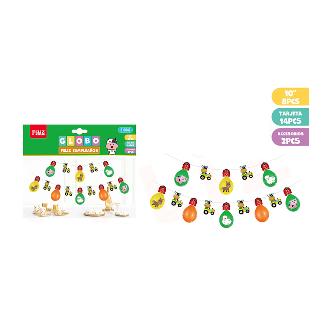 Guirnalda con Globos Granja 24pcs 1