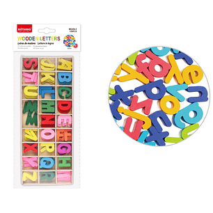 Letras De Madera De Colores 23Mm 130Pcs