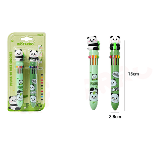 Bolígrafo 10Colores Panda 2pcs