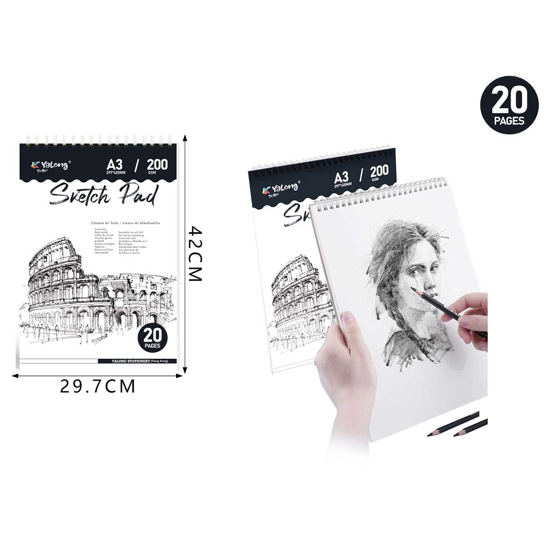 Croquera De Dibujo 20Hojas A3 1